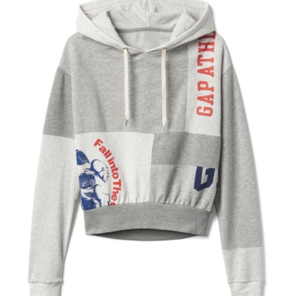 GAP Logo Remix Sweater Retro Color Block Hoodie S